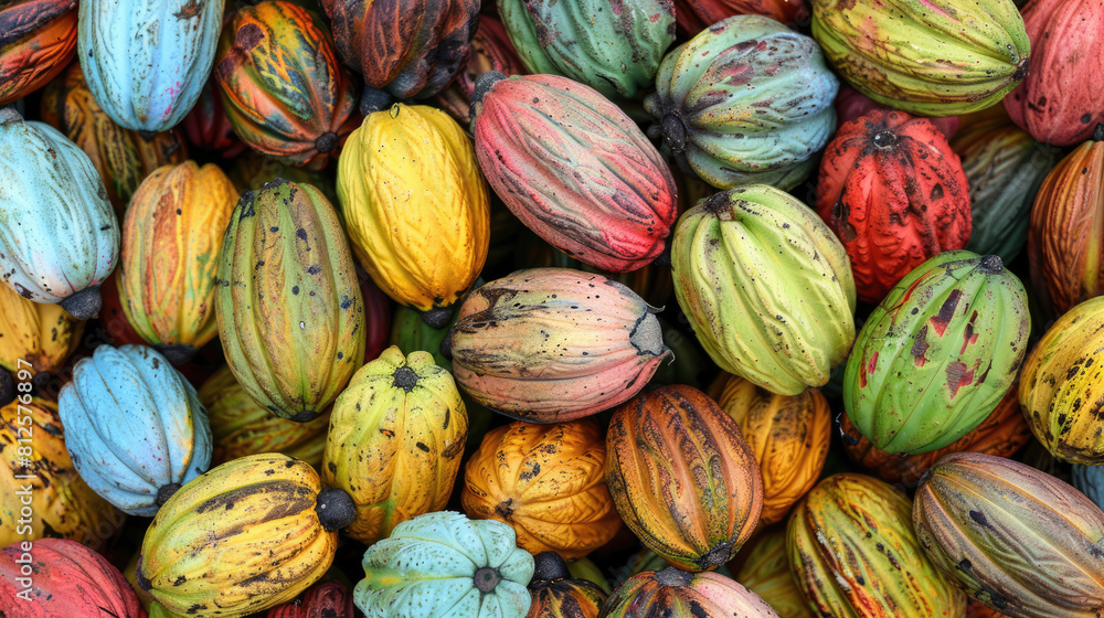 Aromatic cocoa beans as background Aromatic cocoa beans as background
