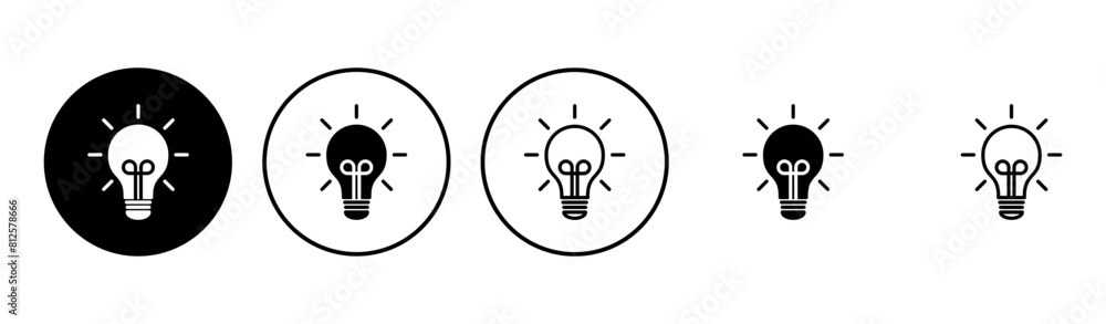 Lamp icon set. Light bulb icon vector. idea symbol. Lamp icon set. Light bulb icon vector. idea symbol.
