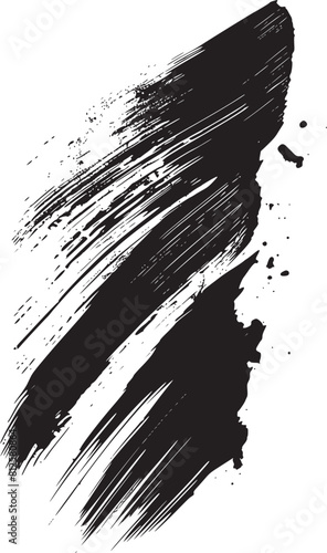 Collection of vector paint brush strokes  hand drawn brush stroke textures
