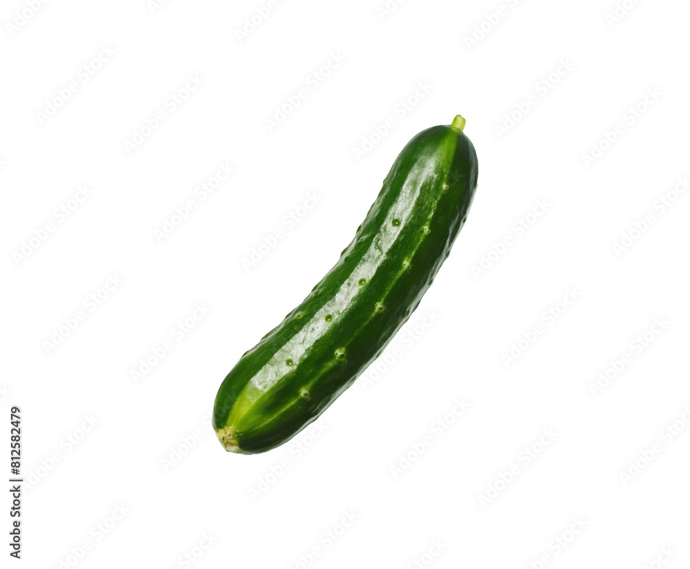 Cucumber slice isolated on white background. full depth of field Ai generative Cucumber slice isolated on white background. full depth of field Ai generative