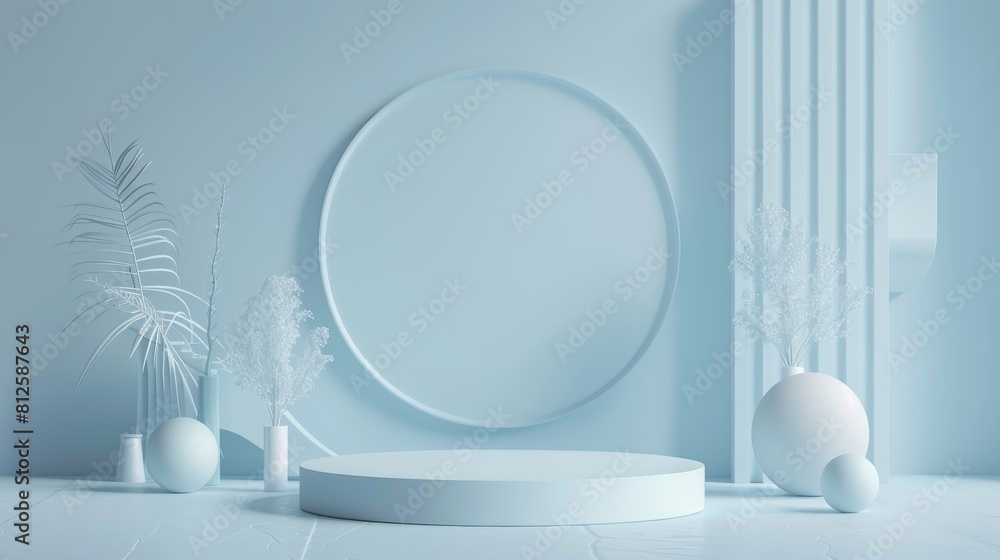 White Room With Vases and Mirror White Room With Vases and Mirror