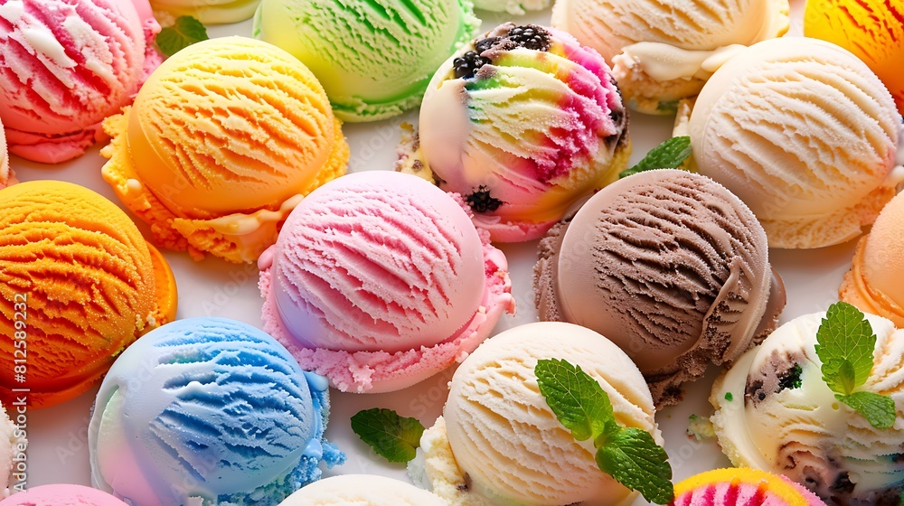 ice cream with various colors and great taste ice cream with various colors and great taste