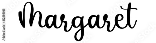 margaret - black color - name written - ideal for websites, presentations, greetings, banners, cards, t-shirt, sweatshirt, prints, cricut, silhouette, sublimation, tag