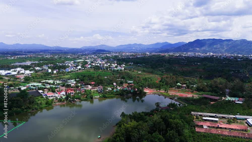 Aerial view of the river in Vietnam Aerial view of the river in Vietnam
