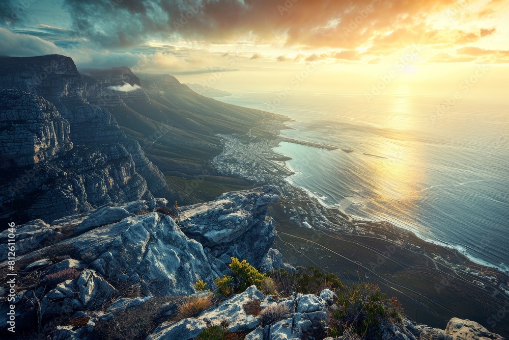 Italian coastline with a cassette-shaped caldera, featuring shades of dark turquoise and light turquoise. Beautiful simple AI generated image in 4K, unique. Italian coastline with a cassette-shaped caldera, featuring shades of dark turquoise and light turquoise. Beautiful simple AI generated image in 4K, unique.