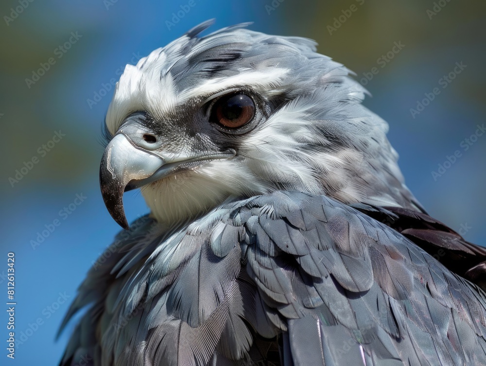 Closeup of a Mississippi Kite - A Captivating Avian Species of the Accipitridae Family in Houston, Closeup of a Mississippi Kite - A Captivating Avian Species of the Accipitridae Family in Houston,