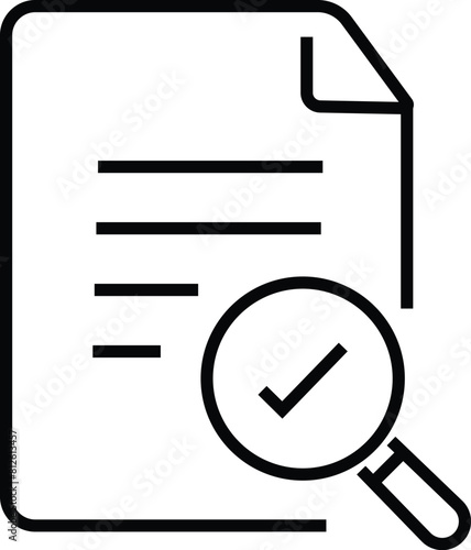 Clipboard, checklist, report, survey or agreement editable stroke outline icons vector