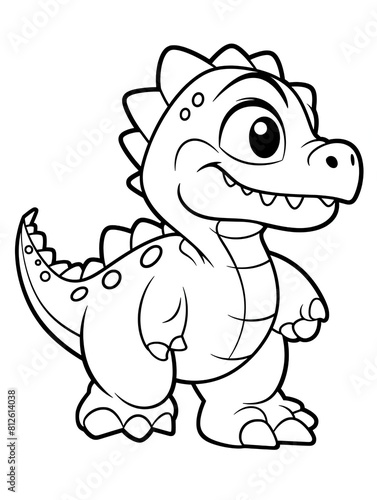 Coloring page for kids dinosaurs