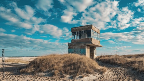 Architectural Beauty: World War II Observation Tower at Cape Henlopen State Park, Overlooking photo