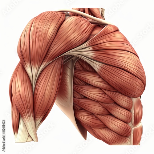 This is a detailed diagram of the shoulder muscles. photo