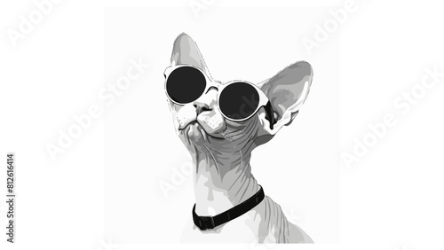 Sphynx Cat SVG Funny Sphynx Cat Vector Clipart Sphynx Cat Logo Sphynx Cat