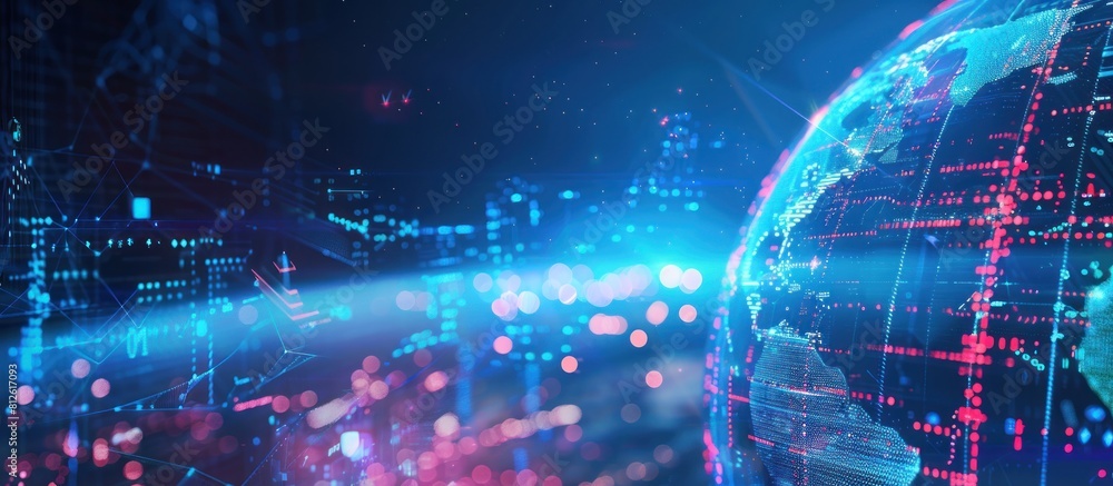 digital background of financial charts highlights the upward trend in the stock market digital background of financial charts highlights the upward trend in the stock market