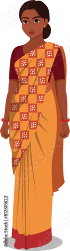 Indian Woman in a Saree