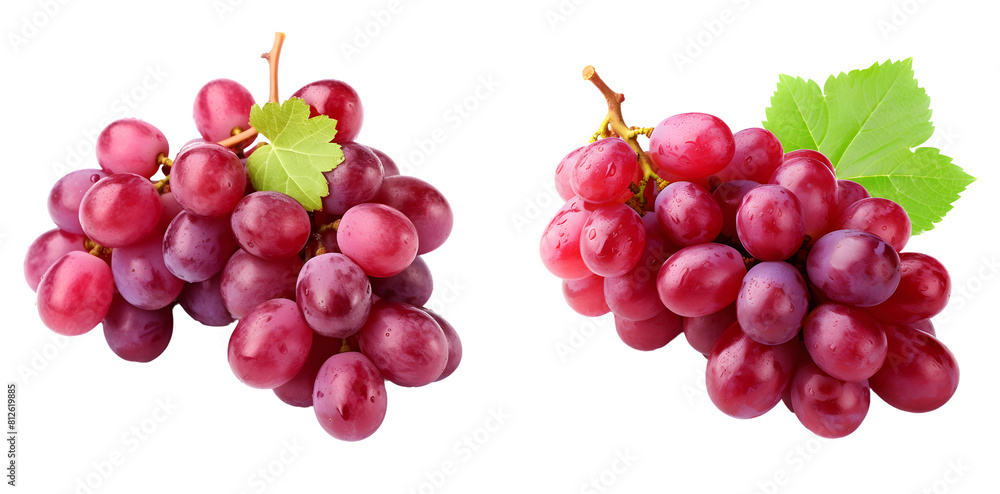 Obraz premium bunch of grapes isolated on white background