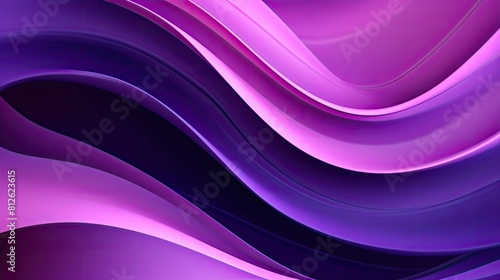 Flowing purple waves creating a luxurious and dynamic abstract background