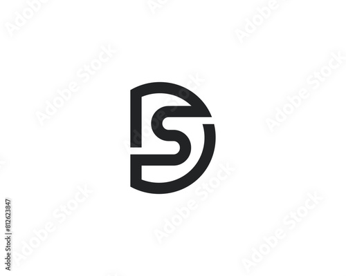 Creative Letter DS Logo Design template