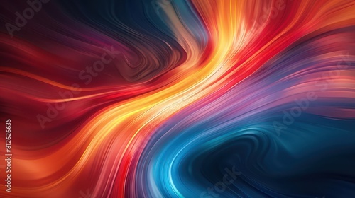 Wallpaper Mural An abstract background with fiery red and orange swirls blended with deep blue accents showing dynamic energy and movement Torontodigital.ca