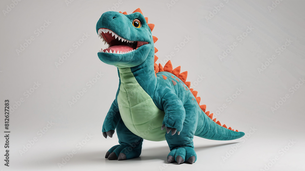 Fototapeta premium Green T-rex dinosaur doll