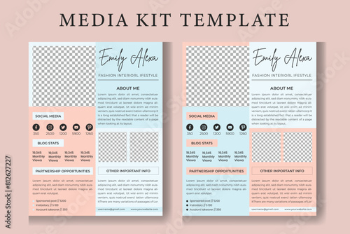 media kit design press kit template