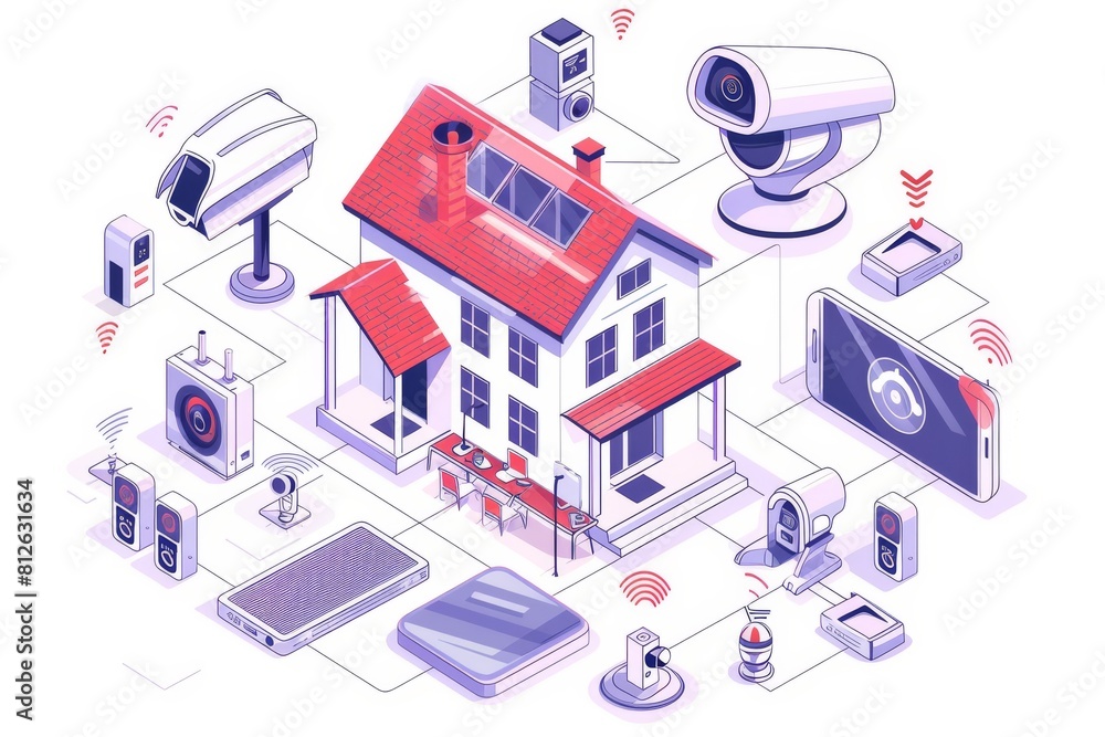 Digital security technology in smart homes secures and safeguards educational videos, verifying studio setups and media communications. Digital security technology in smart homes secures and safeguards educational videos, verifying studio setups and media communications.