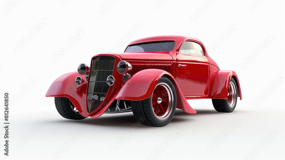 Naklejka premium 3d car on white background