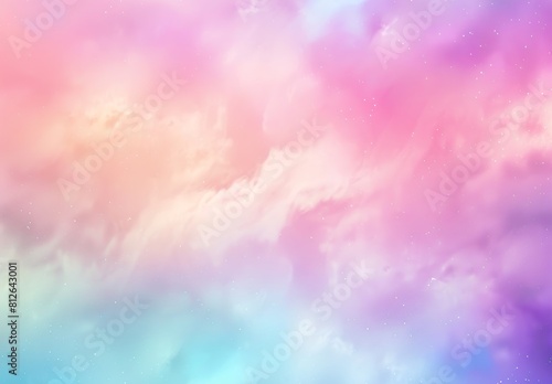 Soft pastel hues blend to create a dreamy cloudscape  evoking tranquility and fantasy  perfect for creative backgrounds or designs