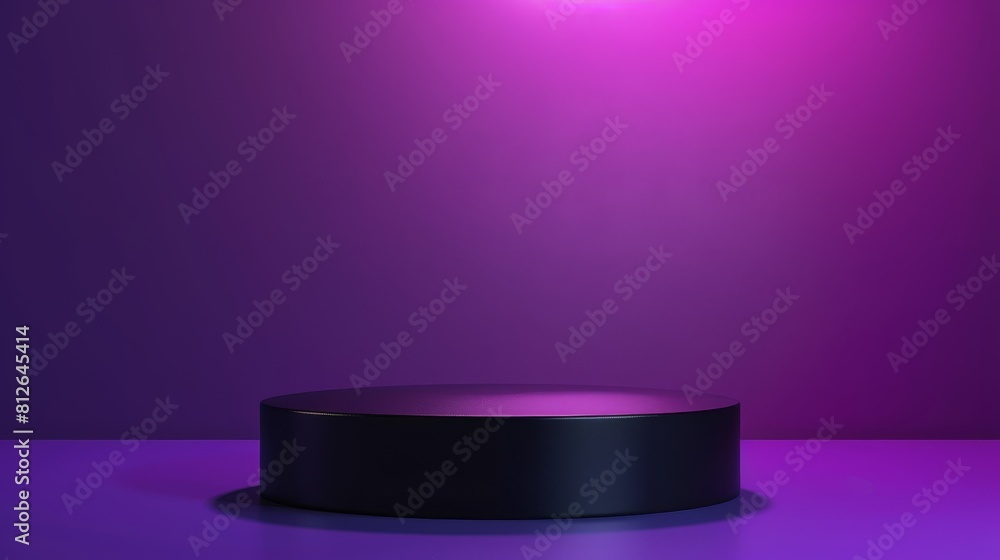 Black Box With Purple Light Black Box With Purple Light