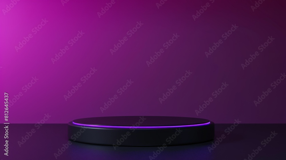 Amazon Echo Smart Speaker on Table With Purple Background Amazon Echo Smart Speaker on Table With Purple Background