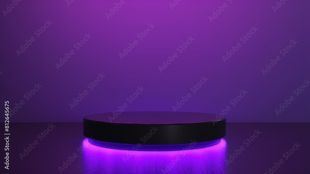Black Table With Purple Light Black Table With Purple Light