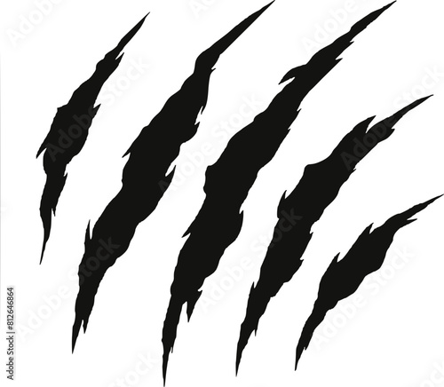 Claws scratch. Design element for logo, label, sign, poster, t shirt