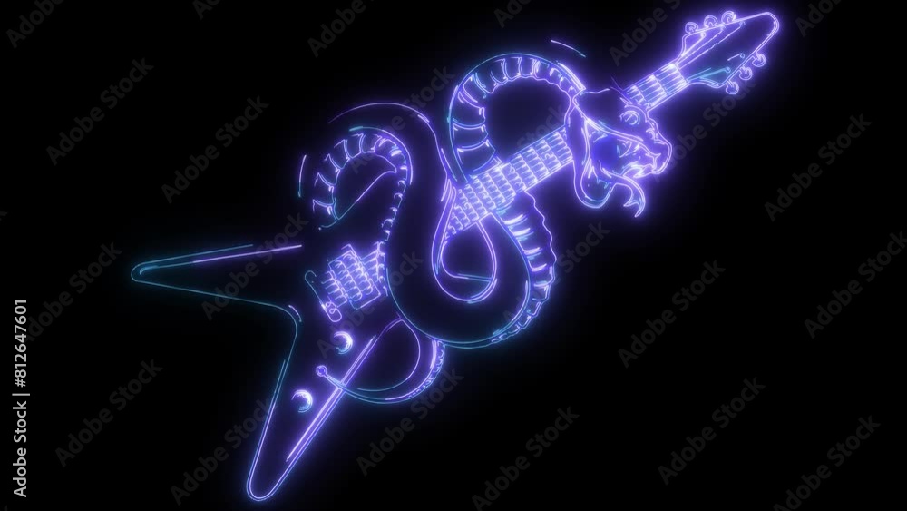 video of guitar with snake video of guitar with snake
