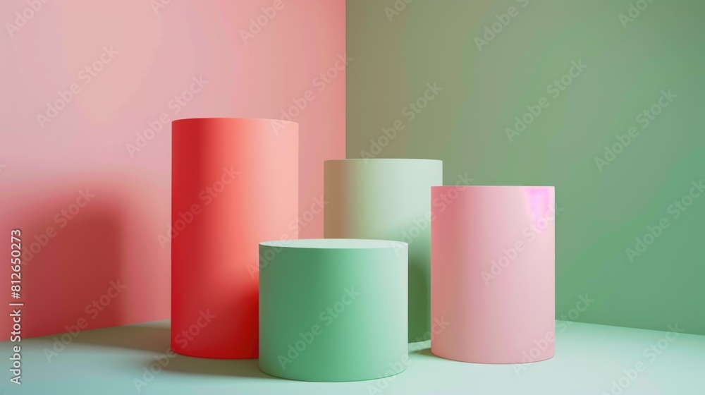 Group of vases on a table, perfect for interior design projects Group of vases on a table, perfect for interior design projects