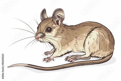 Adorable Vector Illustration of a Kangaroo Rat: Perfect Pet or Nature's Wonder photo