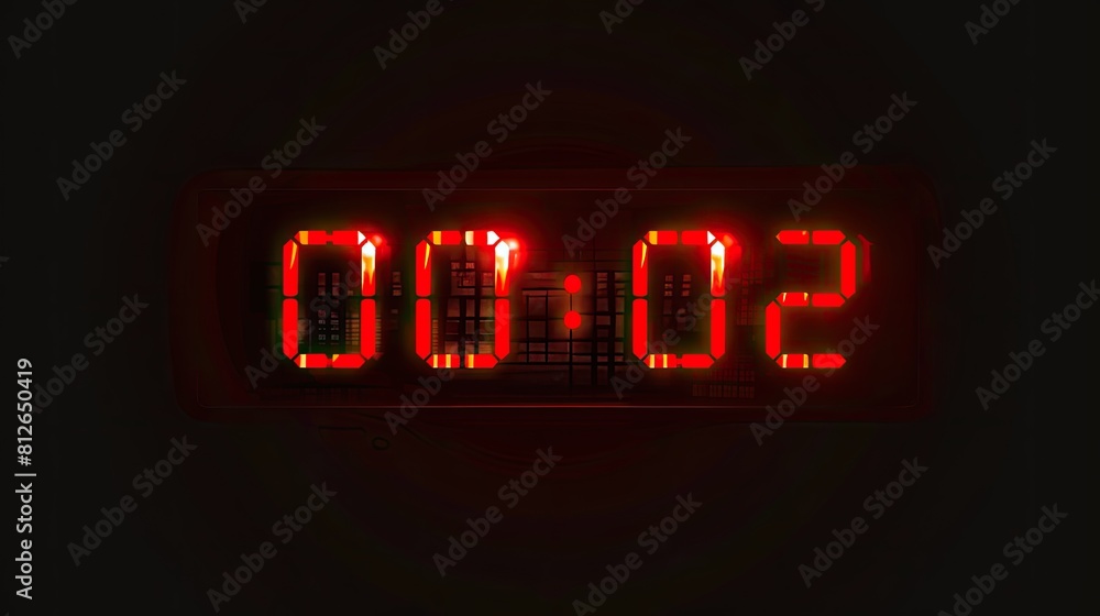  Midnight Moment: Digital Clock Showing 