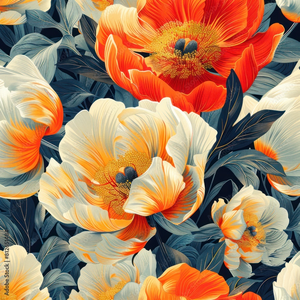 seamless pattern background of a flowers seamless pattern background of a flowers