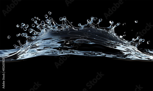 A single splash, a testament to the power and beauty of water
