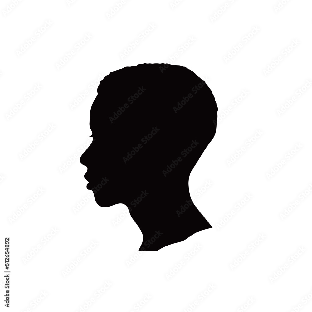 Male person silhouette icon isolated