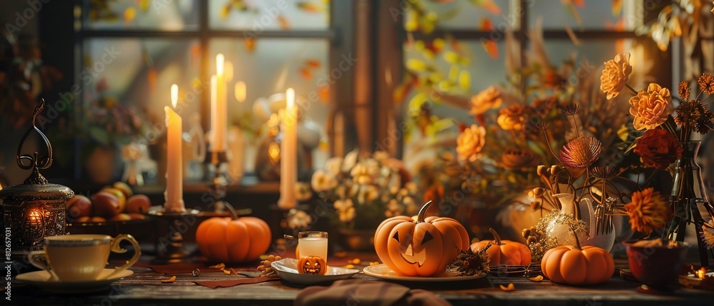Explore spooky Halloween-themed settings and decorative tables. Transform your space with eerie ambiance, pumpkin centerpieces, and haunting decorations for a festive celebration. Explore spooky Halloween-themed settings and decorative tables. Transform your space with eerie ambiance, pumpkin centerpieces, and haunting decorations for a festive celebration.