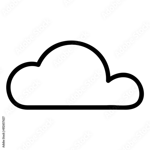 Cloudy Weather Icon Outline