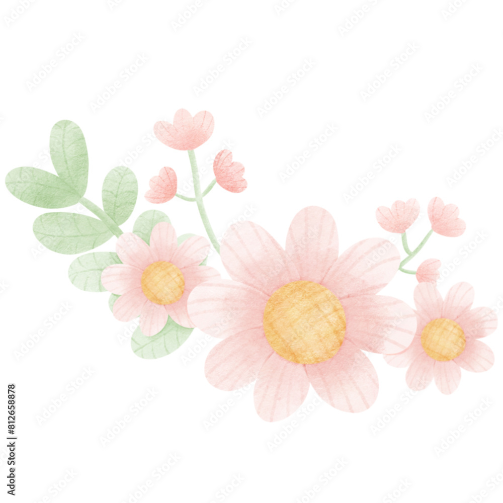 A bouquet of pink flowers