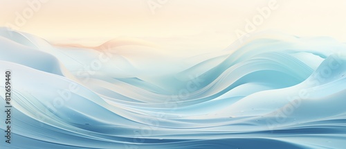 Manipulation of A serene beach scene with rhythmic waves gently lapping at the shore