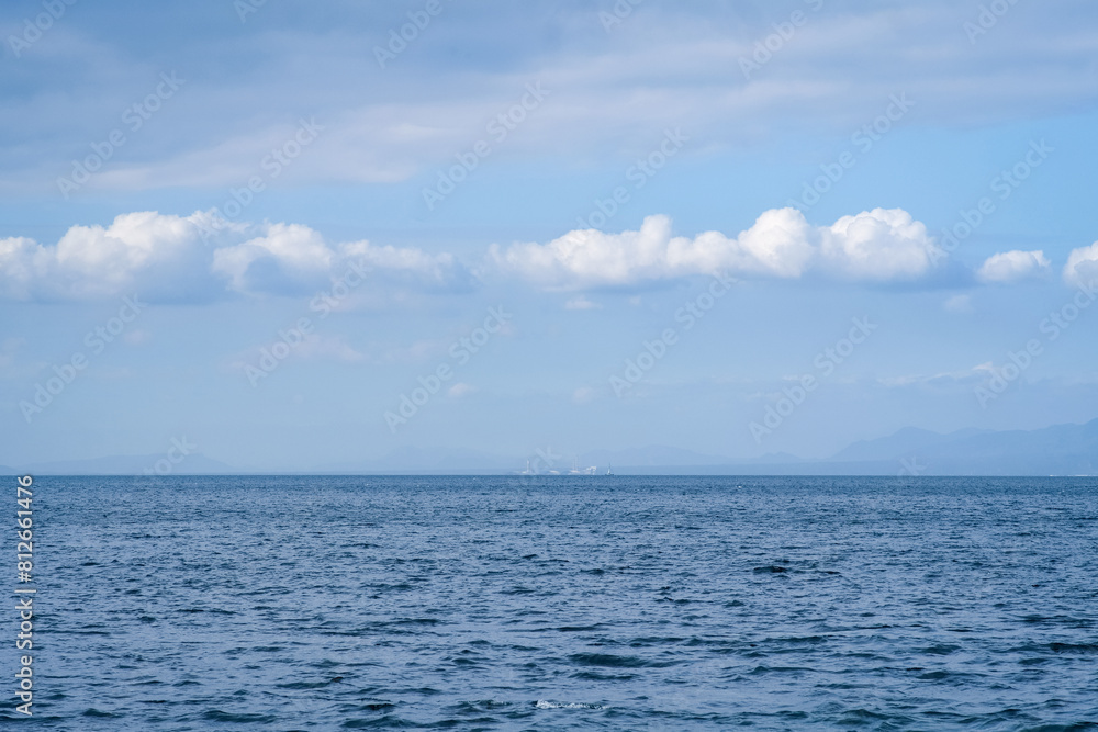 Blue waters of Anilao beach in Batangas Philippines.