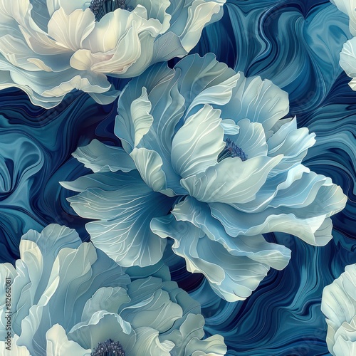 Obraz na płótnie seamless pattern background of a flowers