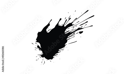 grunge brush, vector paint brush stroke, Dirty watercolor texture, box, frame, grunge background, splash or creative shape for social media. Abstract drawing. Free Vector