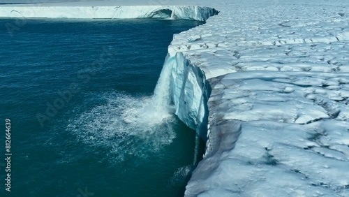 Wallpaper Mural A moving image from above of the melting of the vast polar ice caps Torontodigital.ca