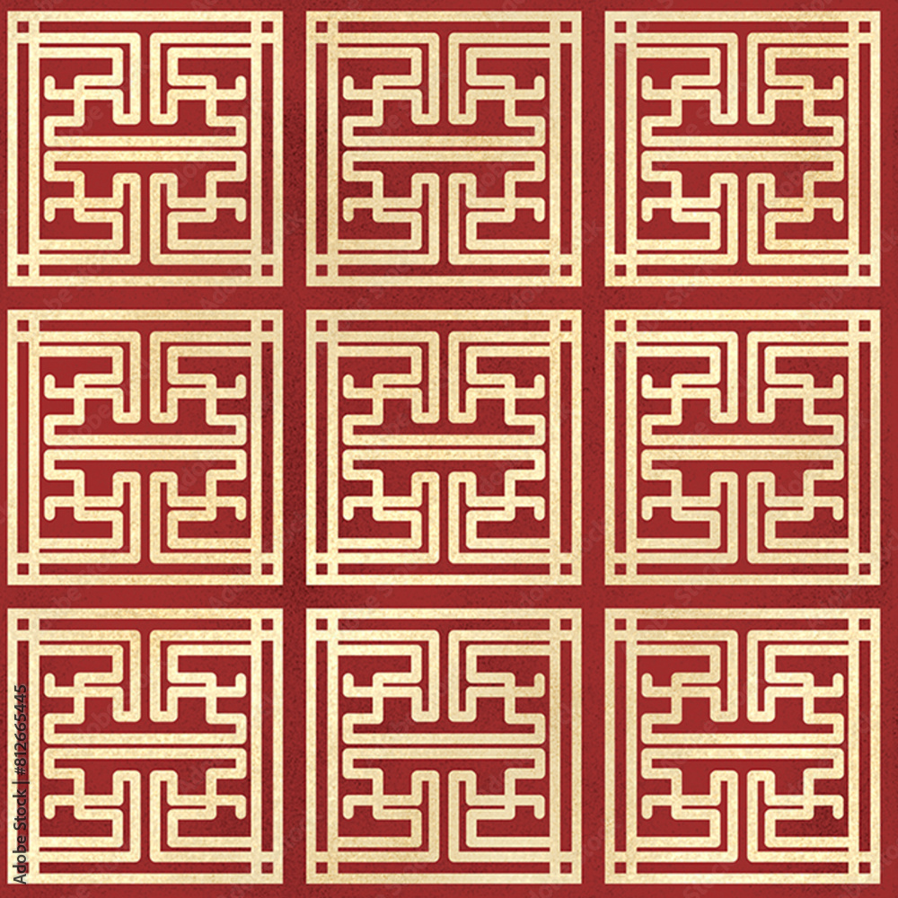 Chinese pattern, Red chinese seamless pattern, oriental background. Vector illustration Chinese pattern, Red chinese seamless pattern, oriental background. Vector illustration