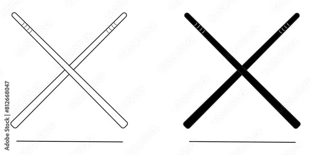 Chopsticks Icons of restaurant collection In Trendy Design Vector ilustration Chopsticks Icons of restaurant collection In Trendy Design Vector ilustration