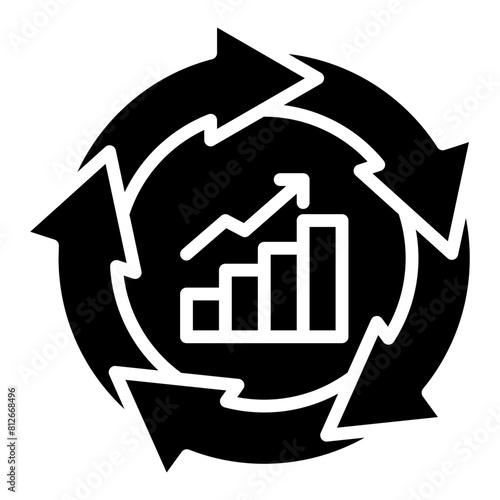 Continuous Improvement Icons For Design Elements 