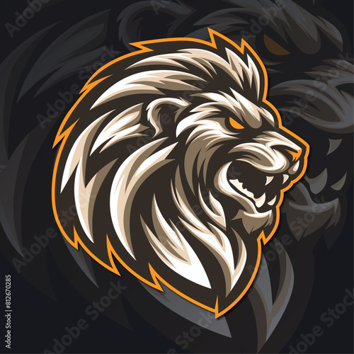 Lion logo design for esports logo