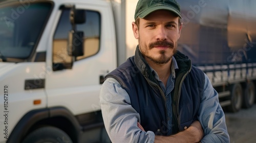 Confident Truck Driver Portrait